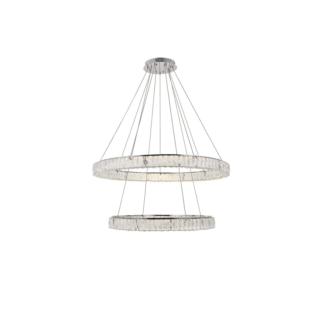 1-Light 42 in. LED Chandelier - Ion Arc for dining room view 11
