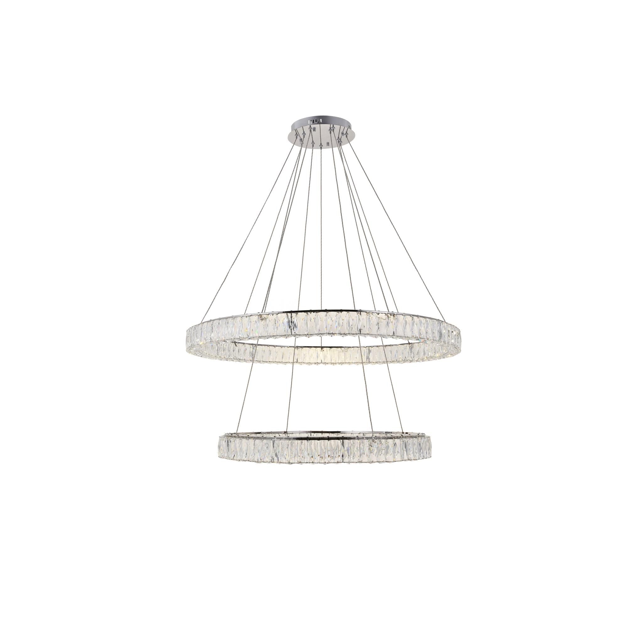 1-Light 42 in. LED Chandelier - Ion Arc for dining room view 11