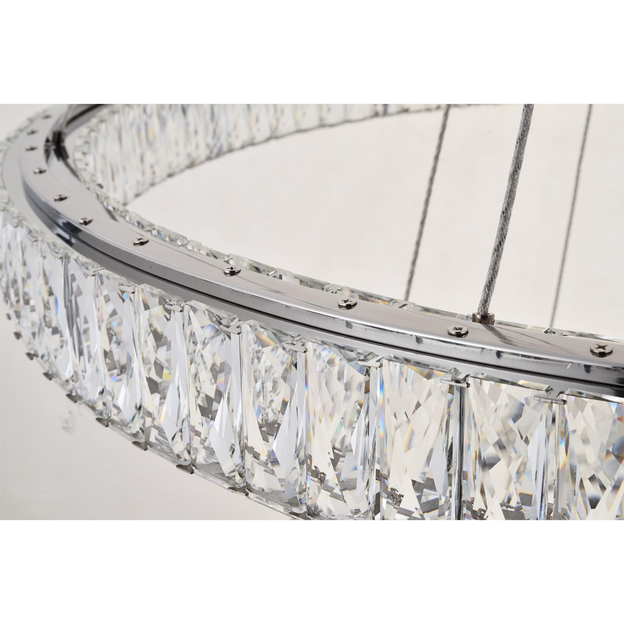 1-Light 42 in. LED Chandelier - Ion Arc for dining room view 13