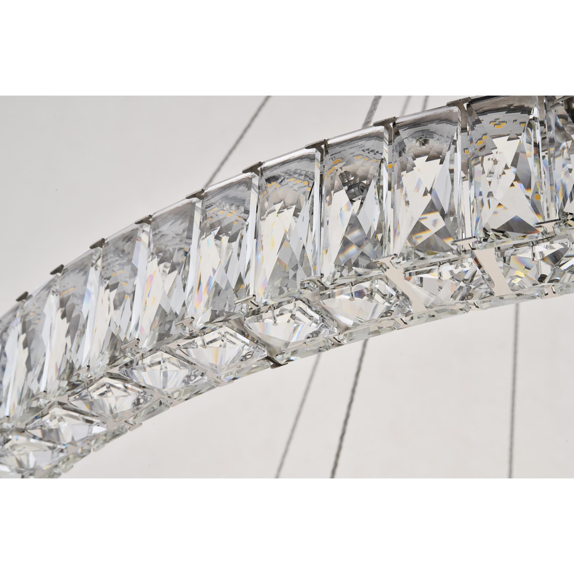 1-Light 42 in. LED Chandelier - Ion Arc for dining room view 14