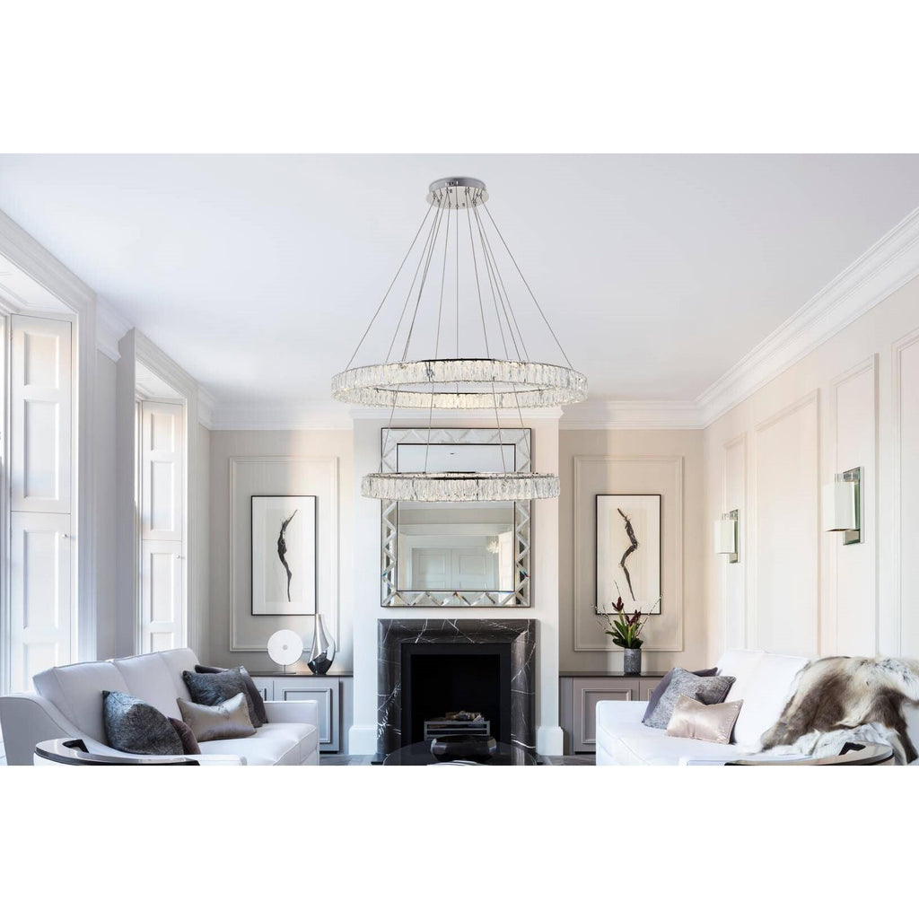 1-Light 42 in. LED Chandelier - Ion Arc for dining room view 16
