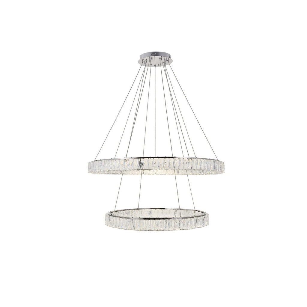 1-Light 42 in. LED Chandelier - Ion Arc for dining room view 1