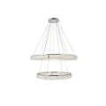 1-Light 42 in. LED Chandelier - Ion Arc for dining room view 1