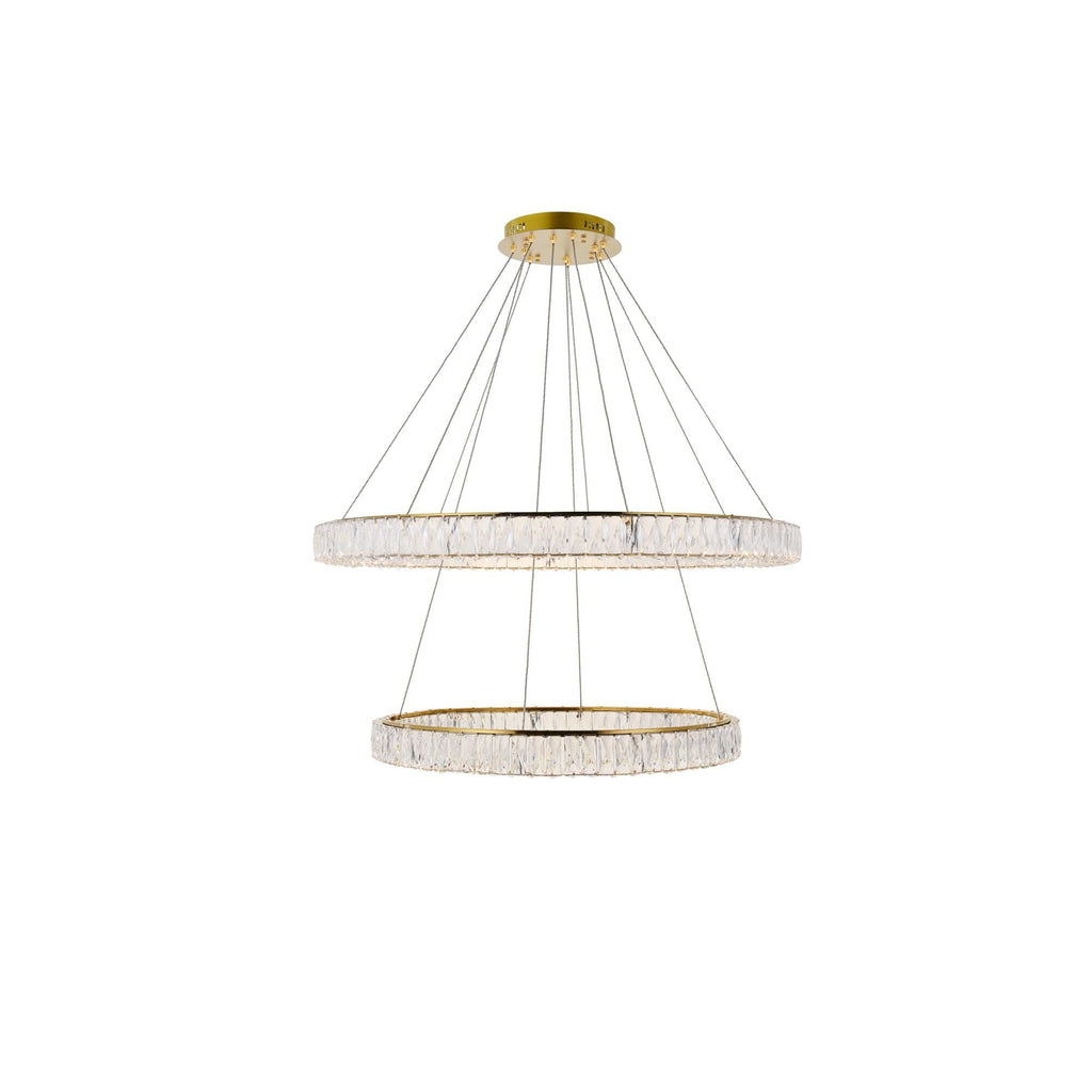 1-Light 42 in. LED Chandelier - Ion Arc for dining room view 2