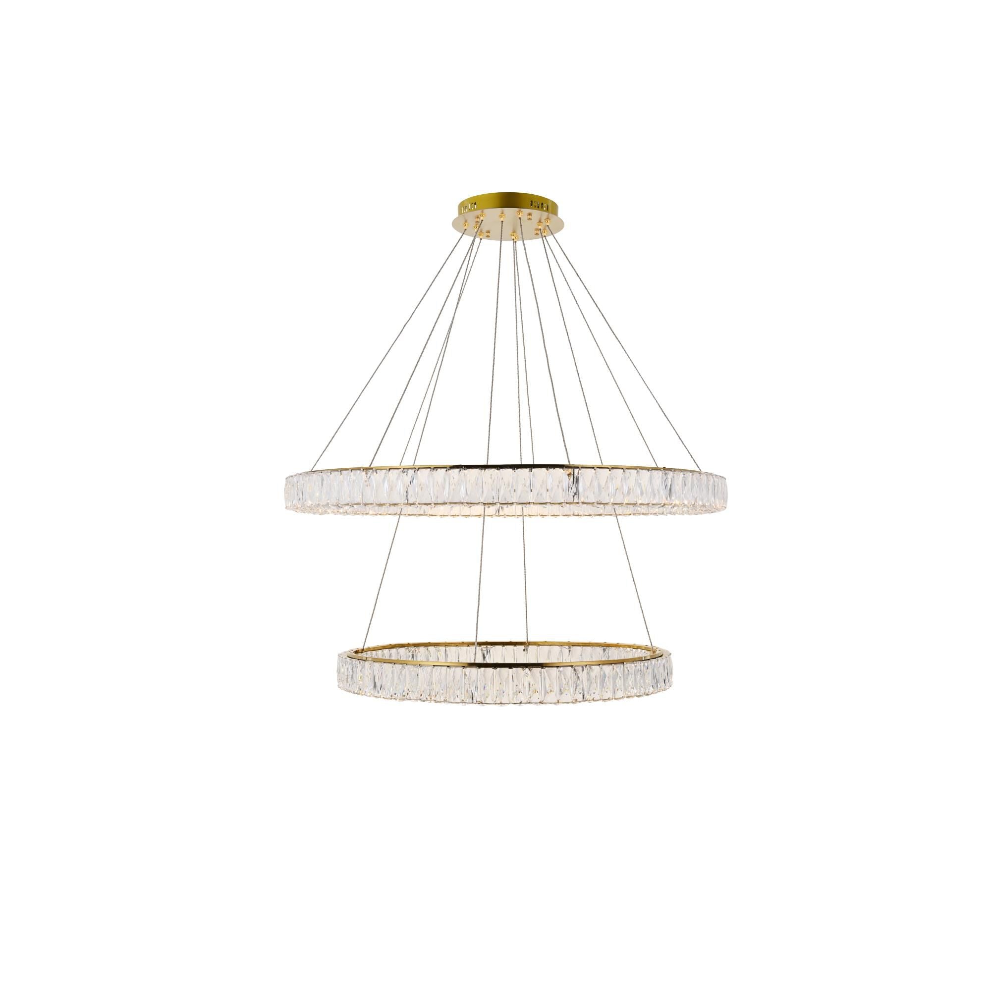 1-Light 42 in. LED Chandelier - Ion Arc for dining room view 2