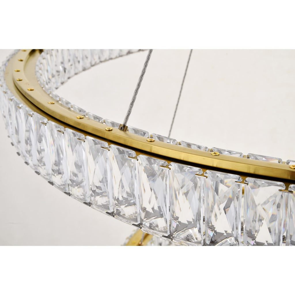 1-Light 42 in. LED Chandelier - Ion Arc for dining room view 6