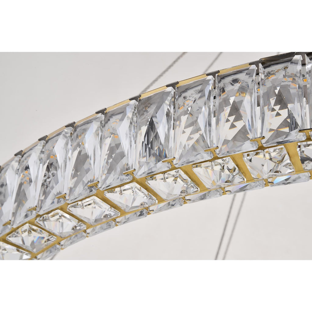 1-Light 42 in. LED Chandelier - Ion Arc for dining room view 7