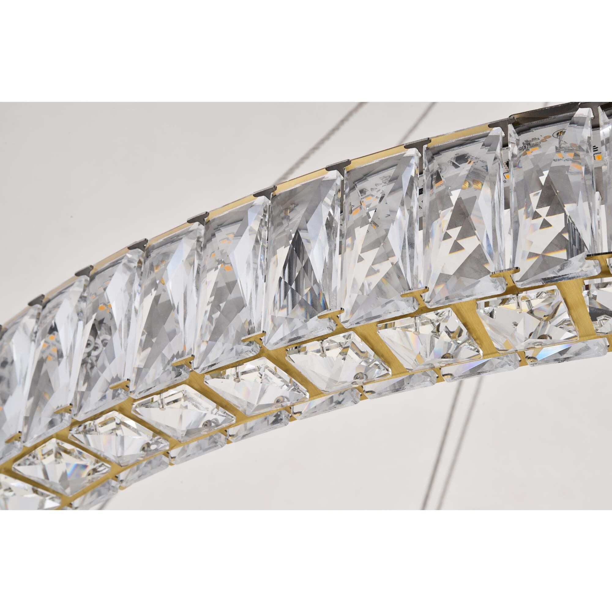1-Light 42 in. LED Chandelier - Ion Arc for dining room view 7