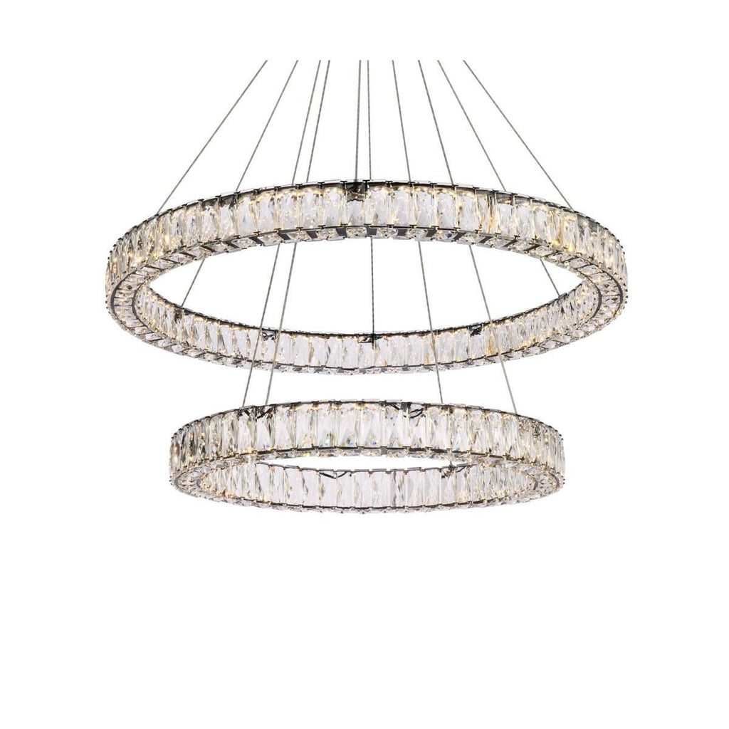 2-Light 36 in. LED Chandelier - Milan Arc for dining room view 11