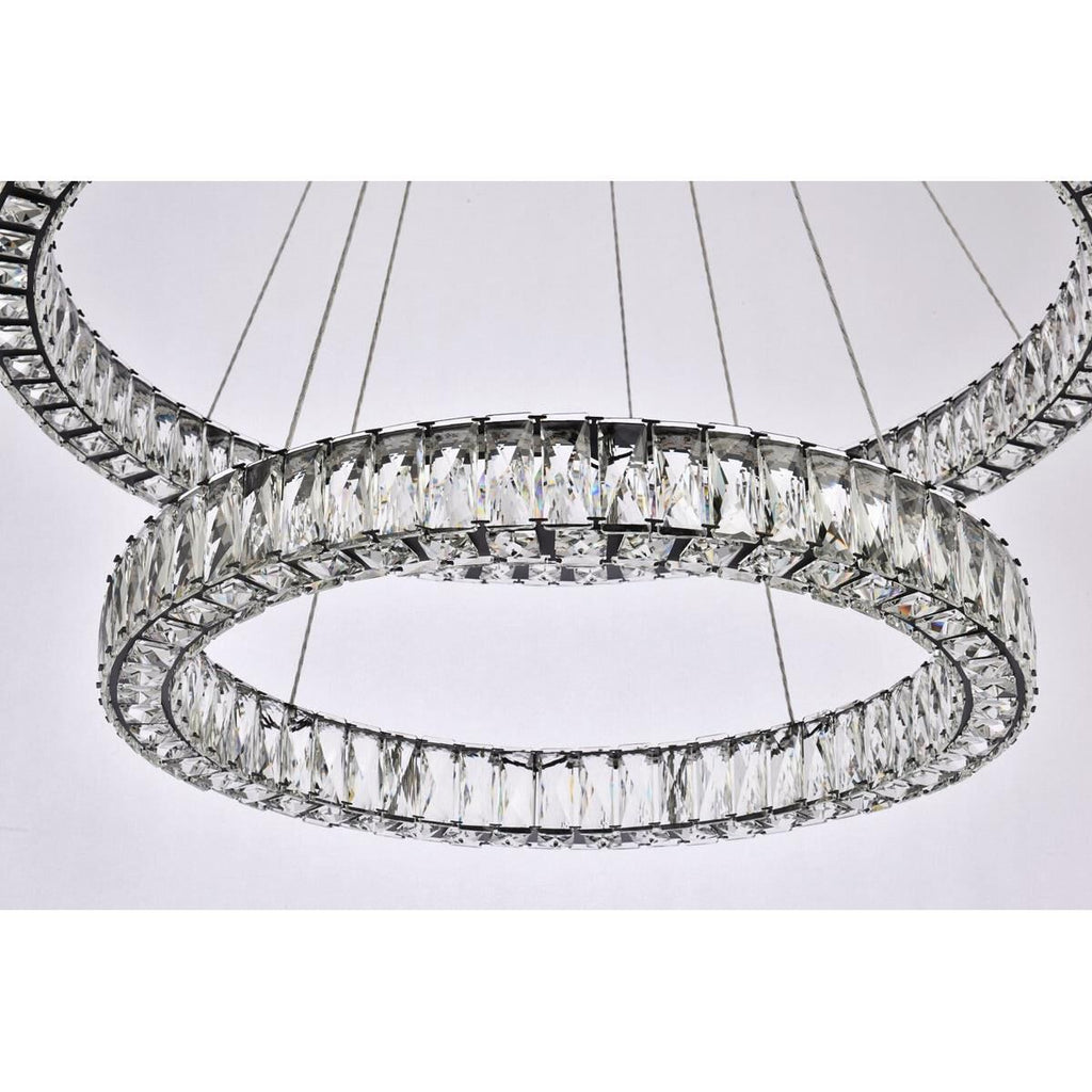 2-Light 36 in. LED Chandelier - Milan Arc for dining room view 15