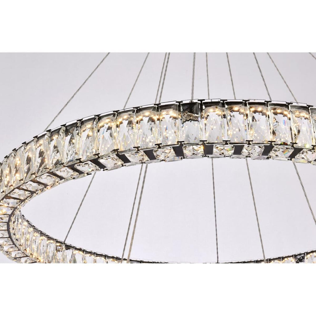 2-Light 36 in. LED Chandelier - Milan Arc for dining room view 12