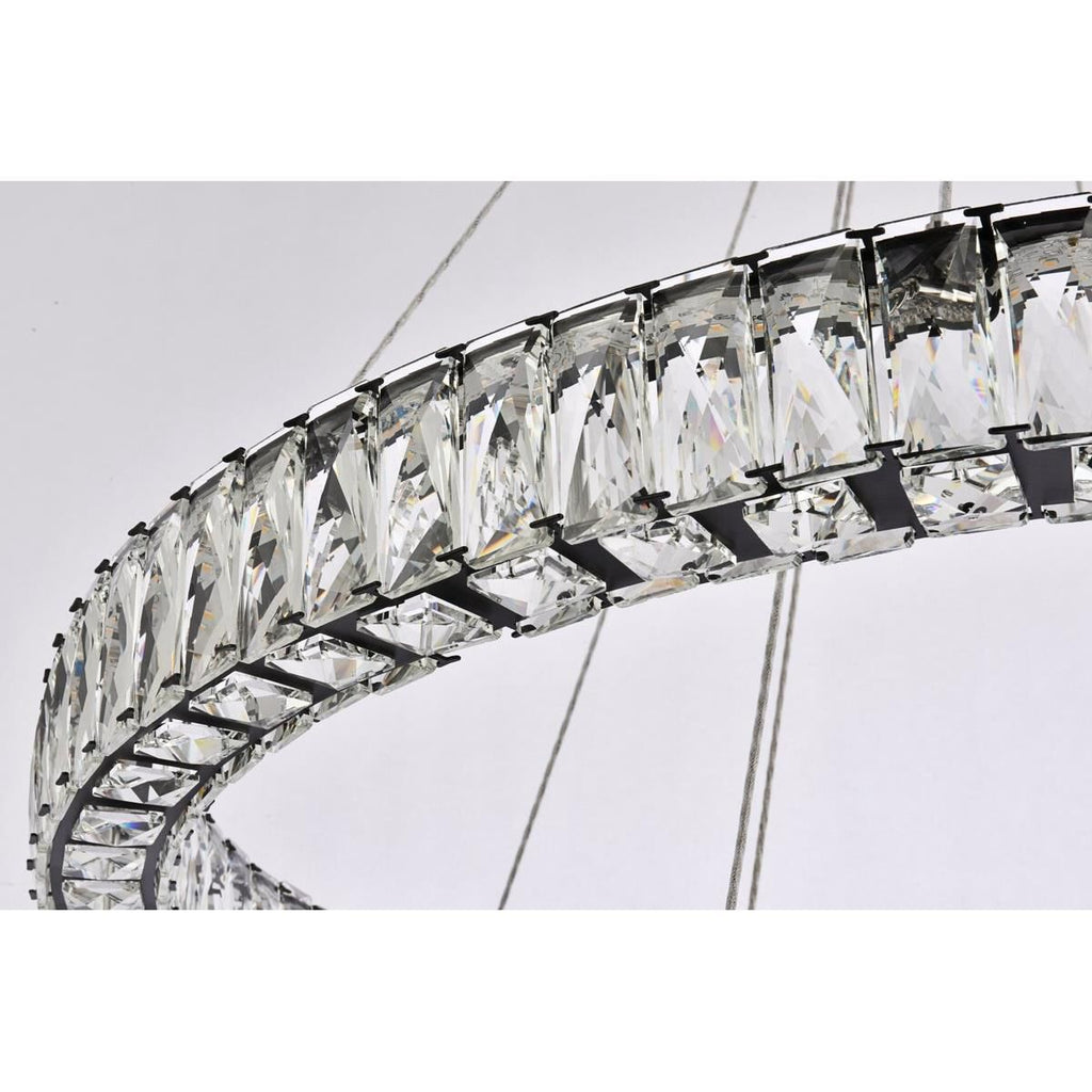 2-Light 36 in. LED Chandelier - Milan Arc for dining room view 14