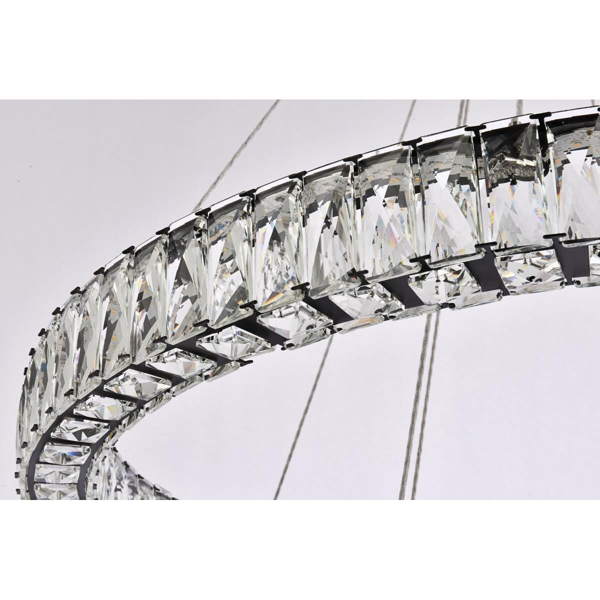 2-Light 36 in. LED Chandelier - Milan Arc for dining room view 14