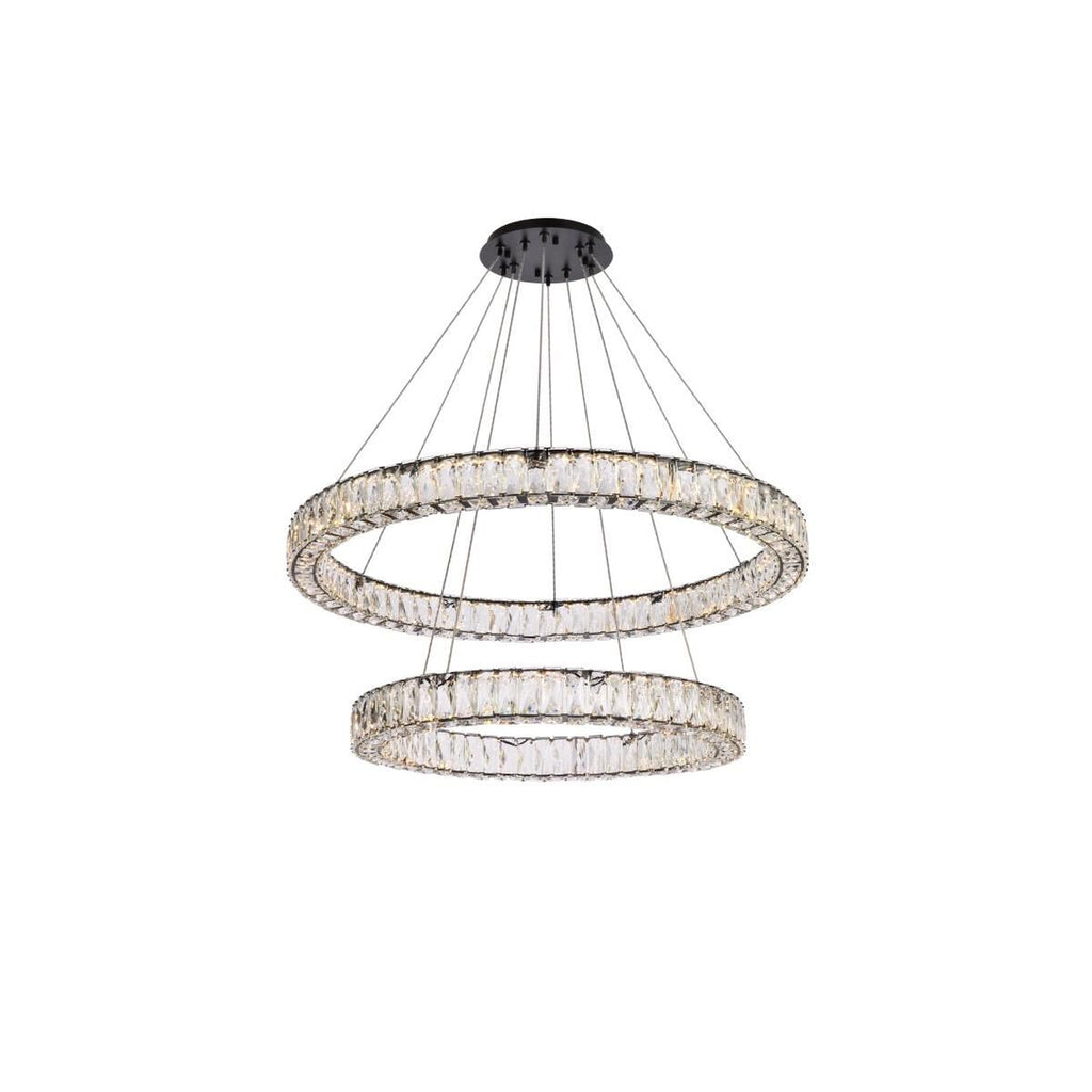 2-Light 36 in. LED Chandelier - Milan Arc for dining room view 1