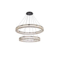 2-Light 36 in. LED Chandelier - Milan Arc for dining room view 1