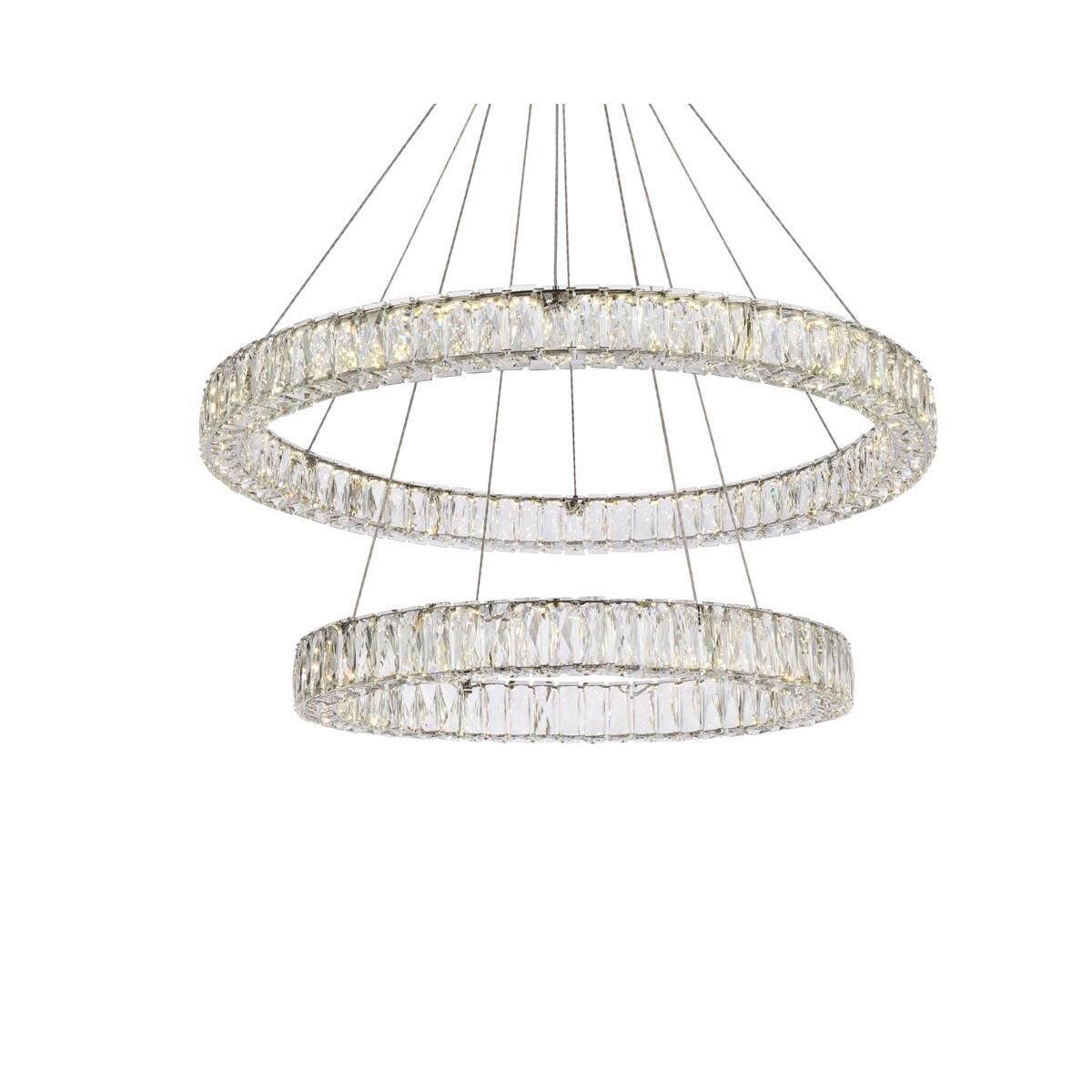 2-Light 36 in. LED Chandelier - Milan Arc for dining room view 21