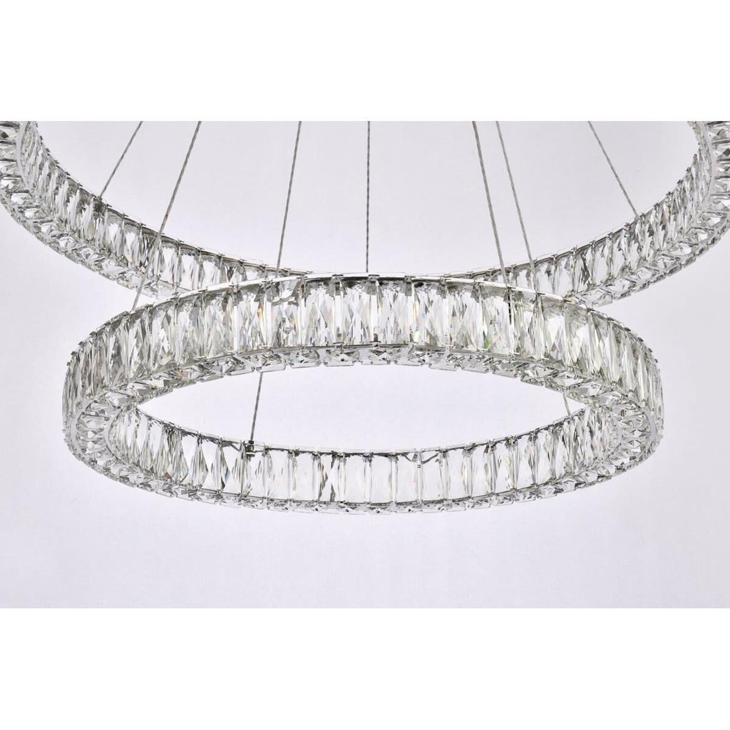 2-Light 36 in. LED Chandelier - Milan Arc for dining room view 19