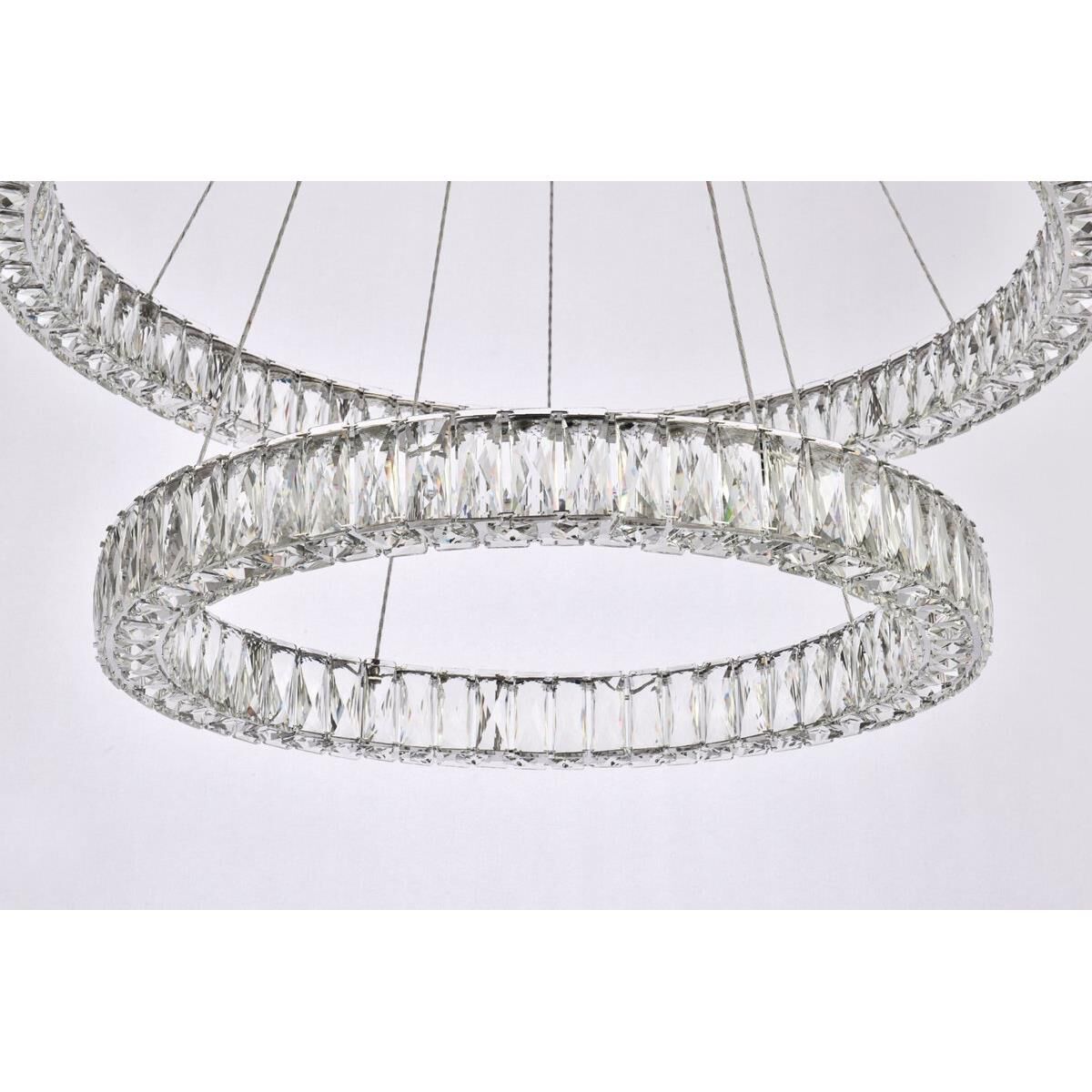 2-Light 36 in. LED Chandelier - Milan Arc for dining room view 19