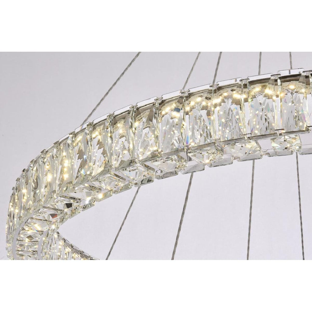 2-Light 36 in. LED Chandelier - Milan Arc for dining room view 23