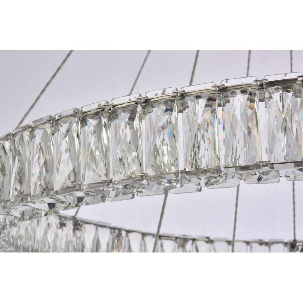 2-Light 36 in. LED Chandelier - Milan Arc for dining room view 20