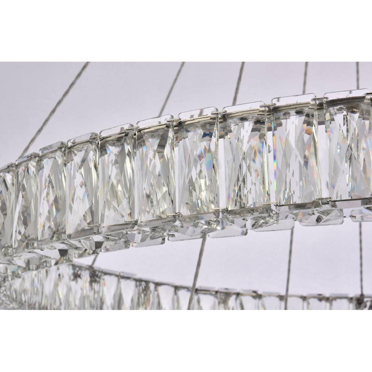 2-Light 36 in. LED Chandelier - Milan Arc for dining room view 20