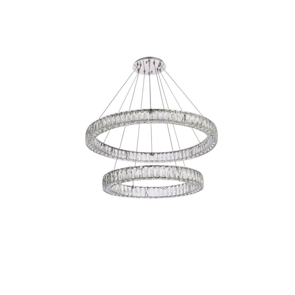 2-Light 36 in. LED Chandelier - Milan Arc for dining room view 18