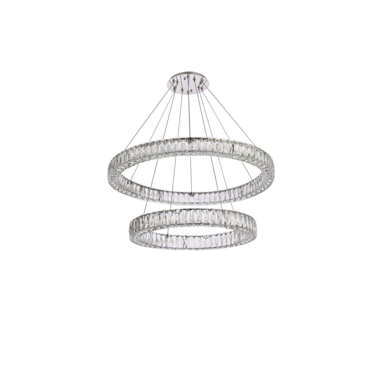 2-Light 36 in. LED Chandelier - Milan Arc for dining room view 18