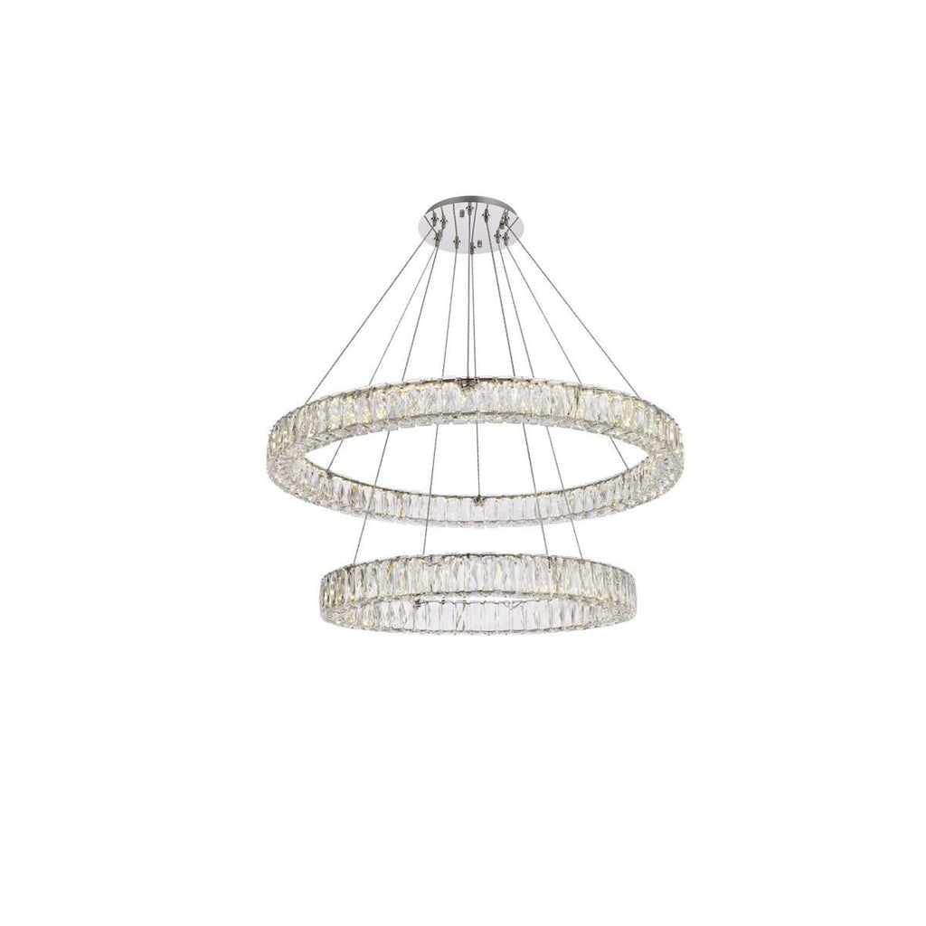 2-Light 36 in. LED Chandelier - Milan Arc for dining room view 17