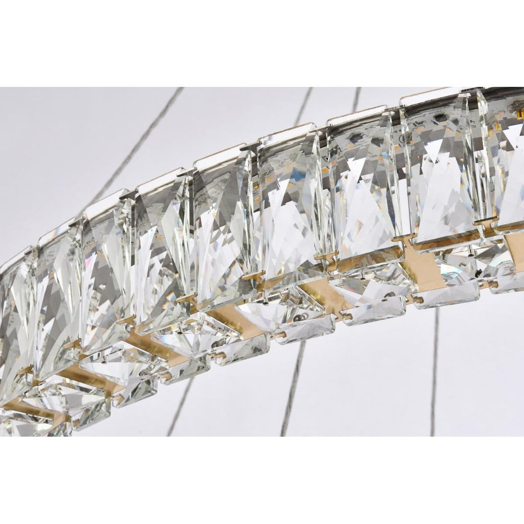 2-Light 36 in. LED Chandelier - Milan Arc for dining room view 4