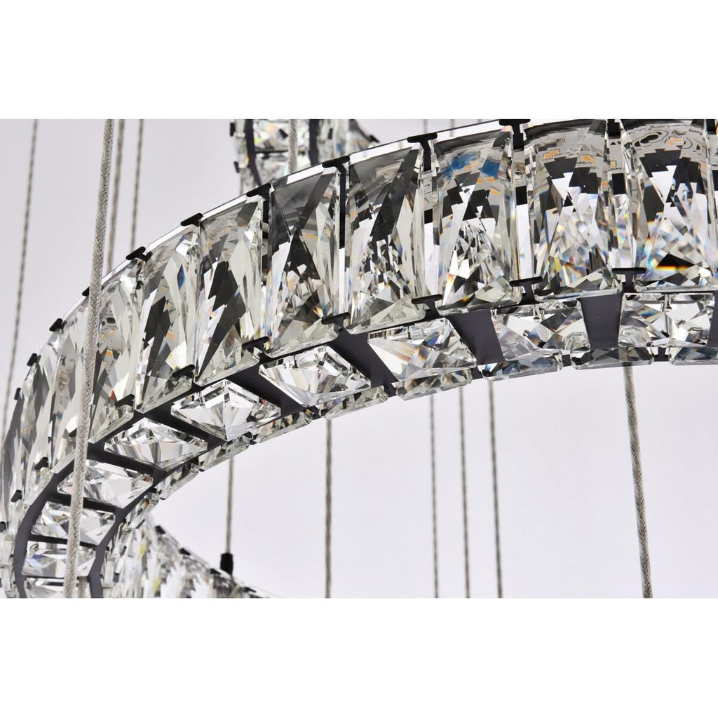 7-Light 40 in. LED Chandelier - Indra Arc for dining room view 7