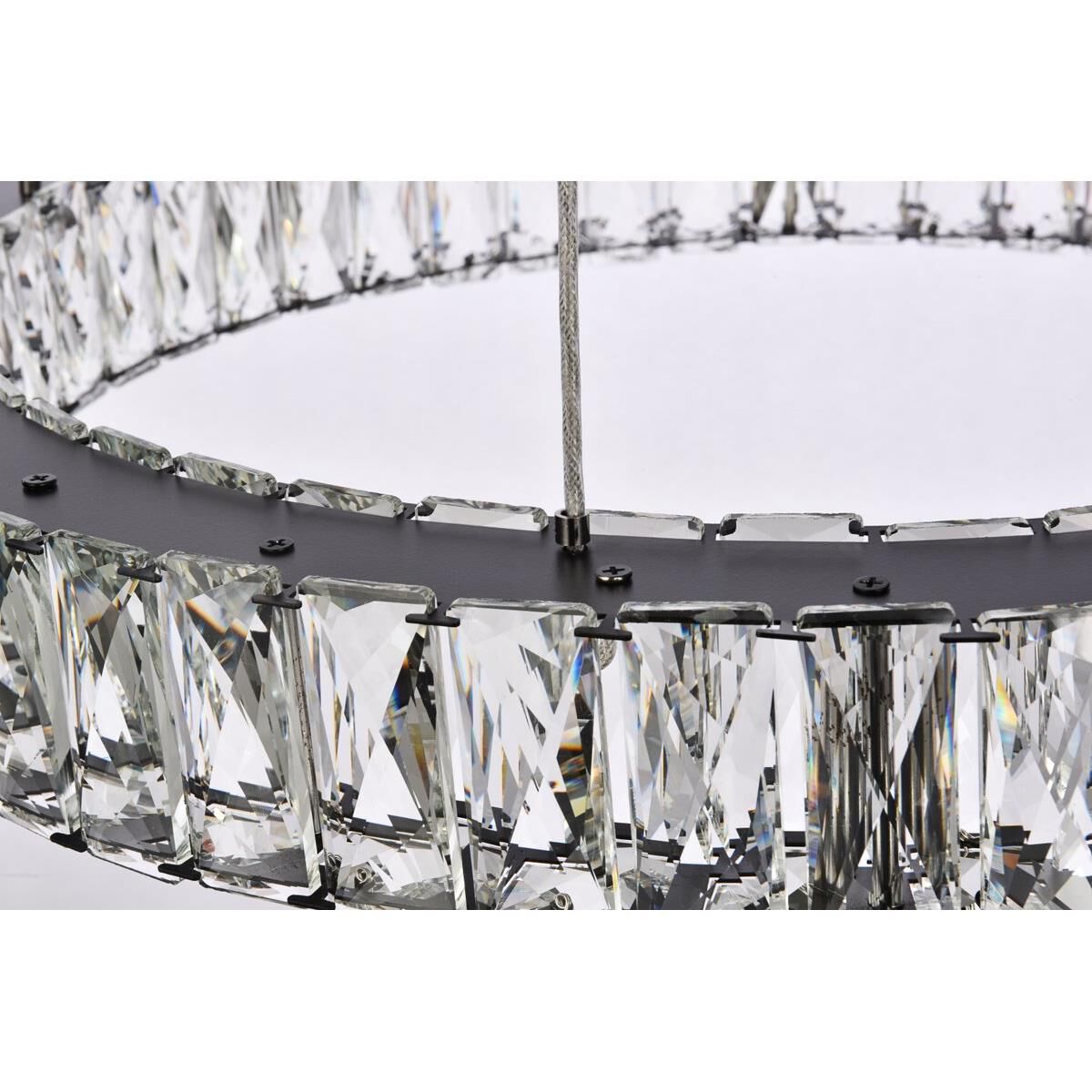 7-Light 40 in. LED Chandelier - Indra Arc for dining room view 2