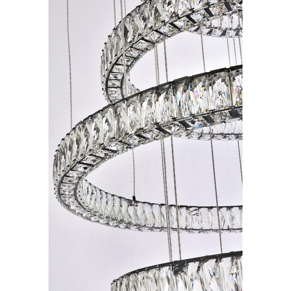 7-Light 40 in. LED Chandelier - Indra Arc for dining room view 4