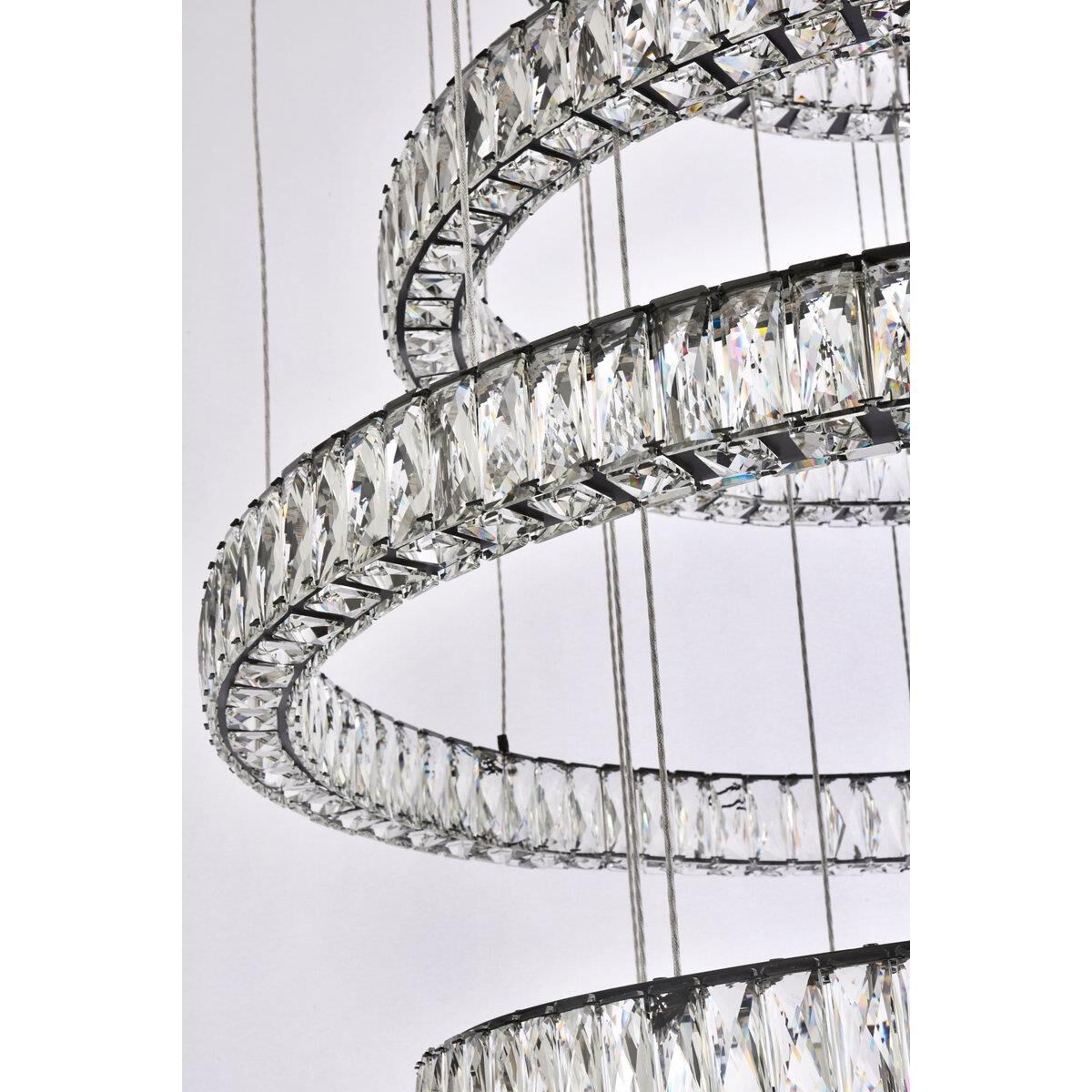 7-Light 40 in. LED Chandelier - Indra Arc for dining room view 4