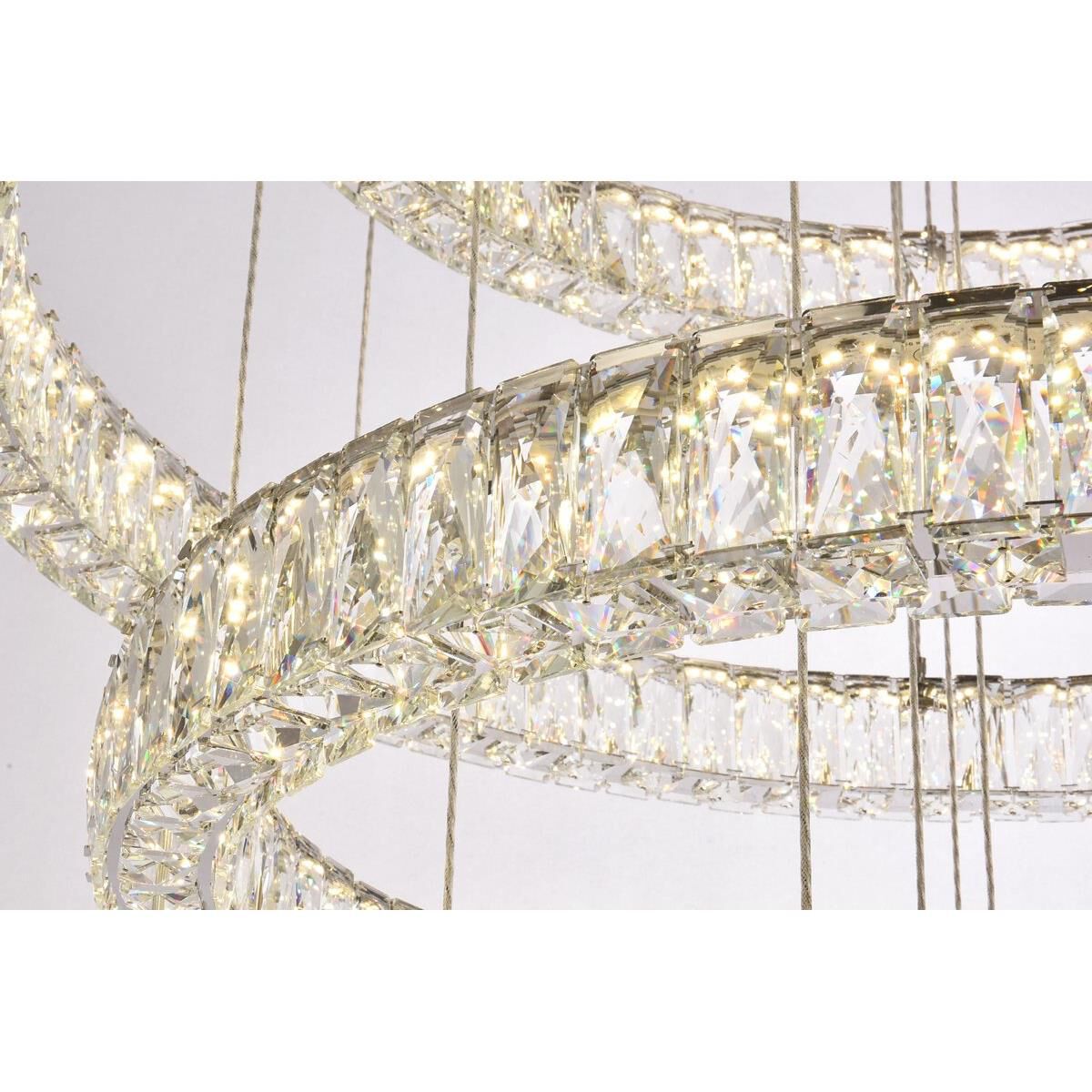7-Light 40 in. LED Chandelier - Indra Arc for dining room view 16