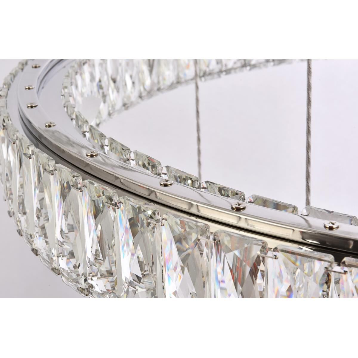 7-Light 40 in. LED Chandelier - Indra Arc for dining room view 11