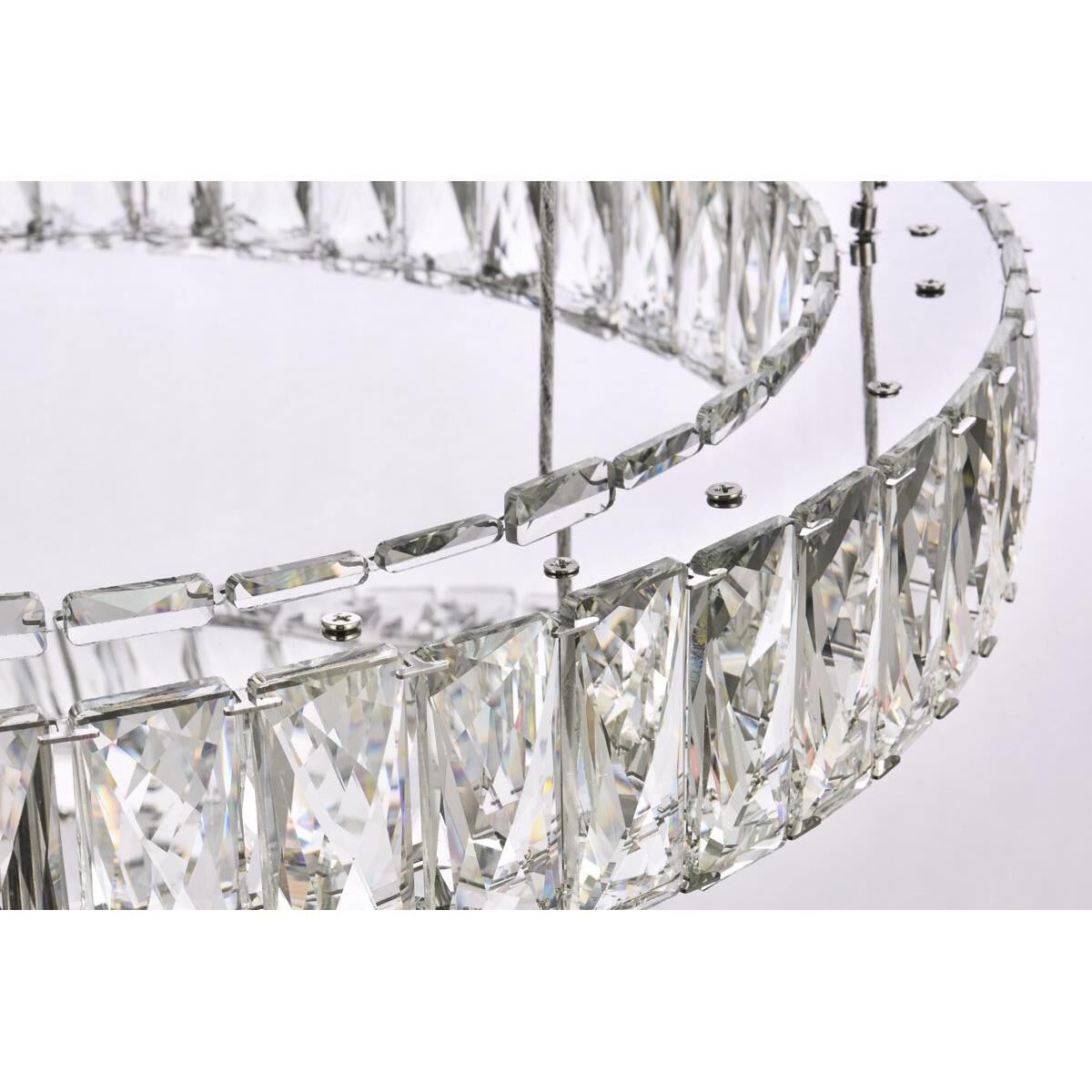 7-Light 40 in. LED Chandelier - Indra Arc for dining room view 13