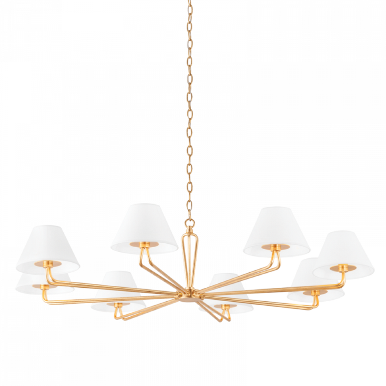 Black Iron Candle chandelier - Oriel Meadow for dining room view 1