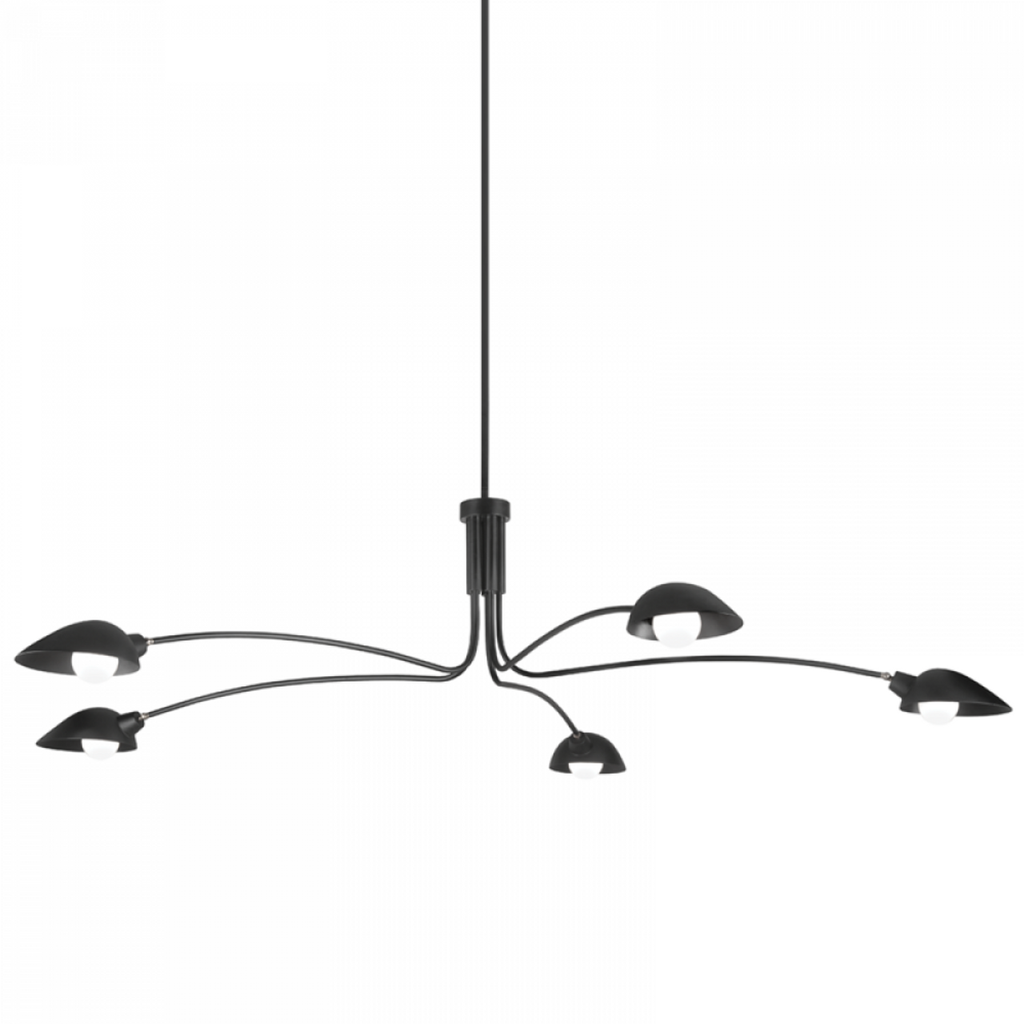 Abacus Pendant, 9-Light, Standard Height, LED, Vintage Platinum, Abacus Cool Grey Glass, 5.5"W (139057-LED-STND-82-YL0668 5CQEWJ)
