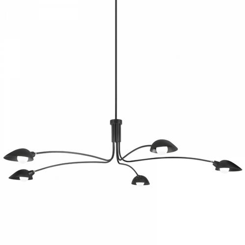 Abacus Pendant, 9-Light, Standard Height, LED, Vintage Platinum, Abacus Cool Grey Glass, 5.5"W (139057-LED-STND-82-YL0668 5CQEWJ)