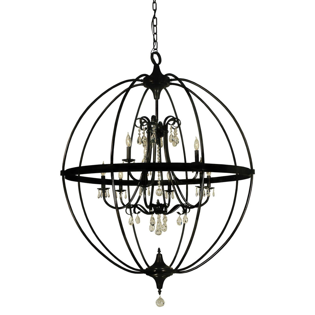 Candle chandelier - Zora Crest for dining room view 1