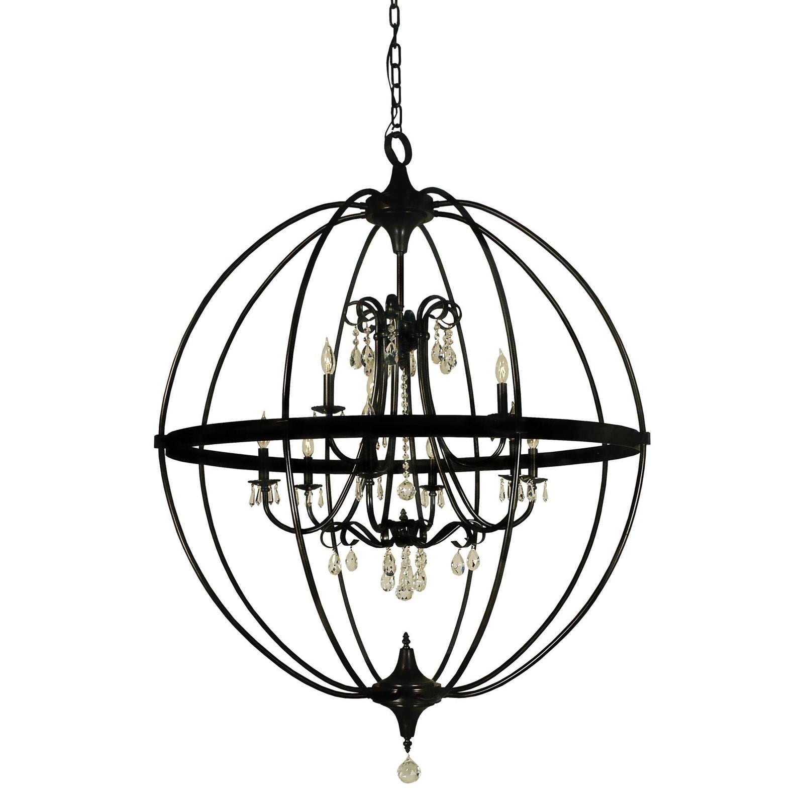 Candle chandelier - Zora Crest for dining room view 1