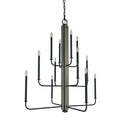 Candle chandelier - Rhea Crest for dining room view 1