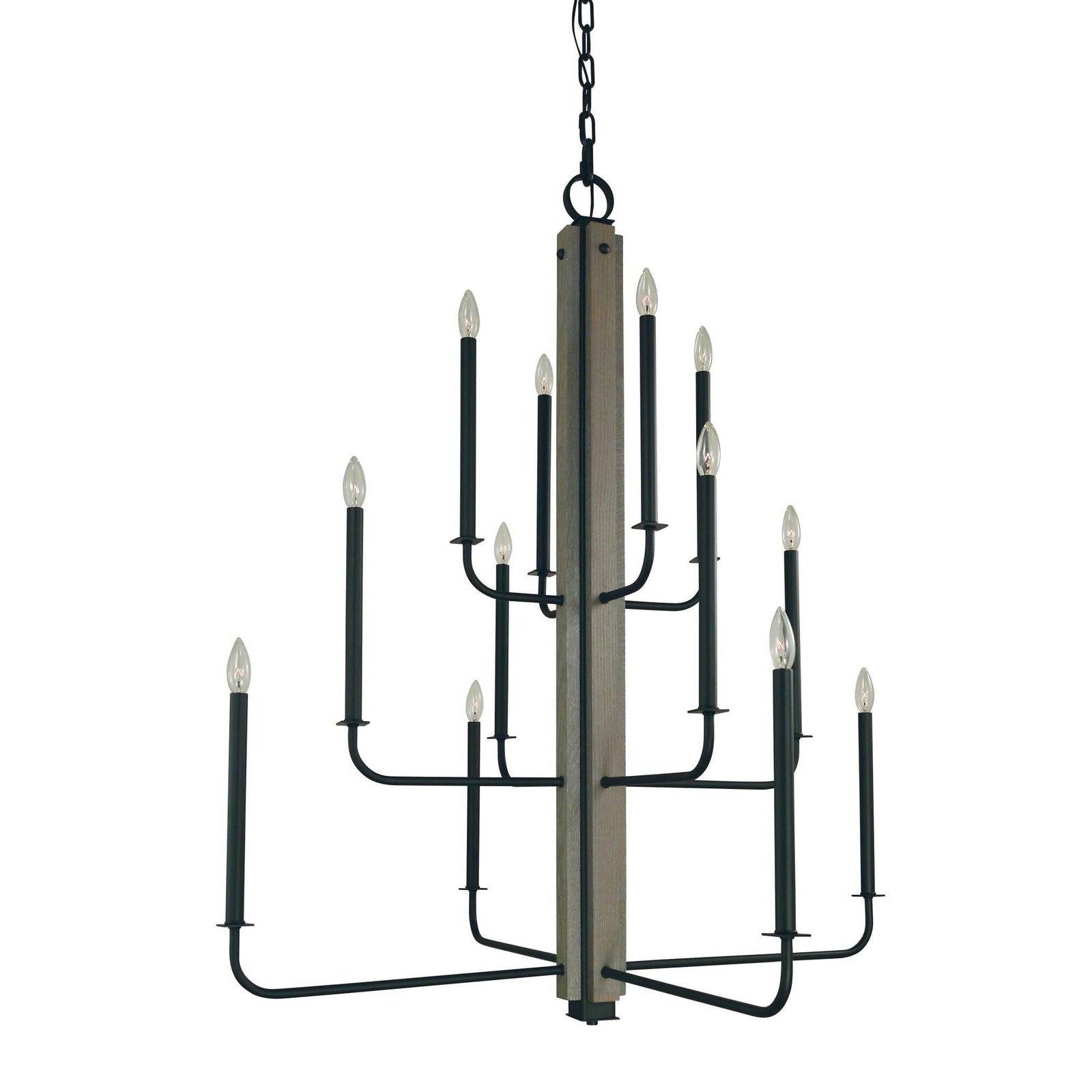 Candle chandelier - Rhea Crest for dining room view 1