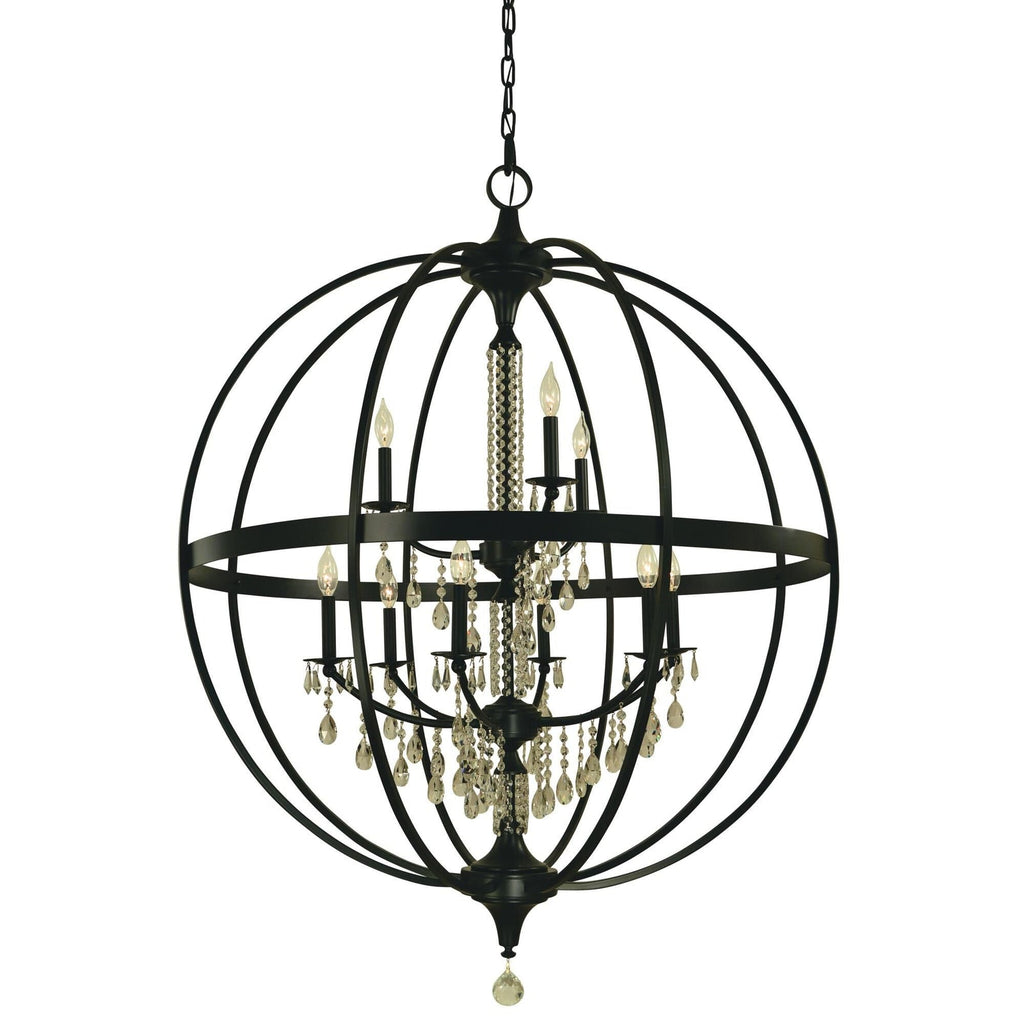 Candle chandelier - Xara Crest for dining room view 1