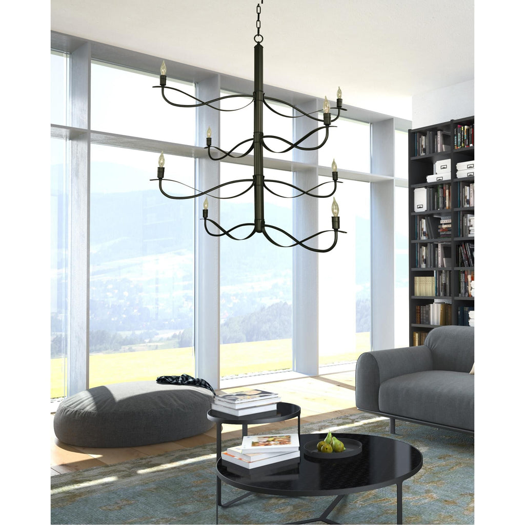 Candle chandelier - Belen Crest for dining room view 2