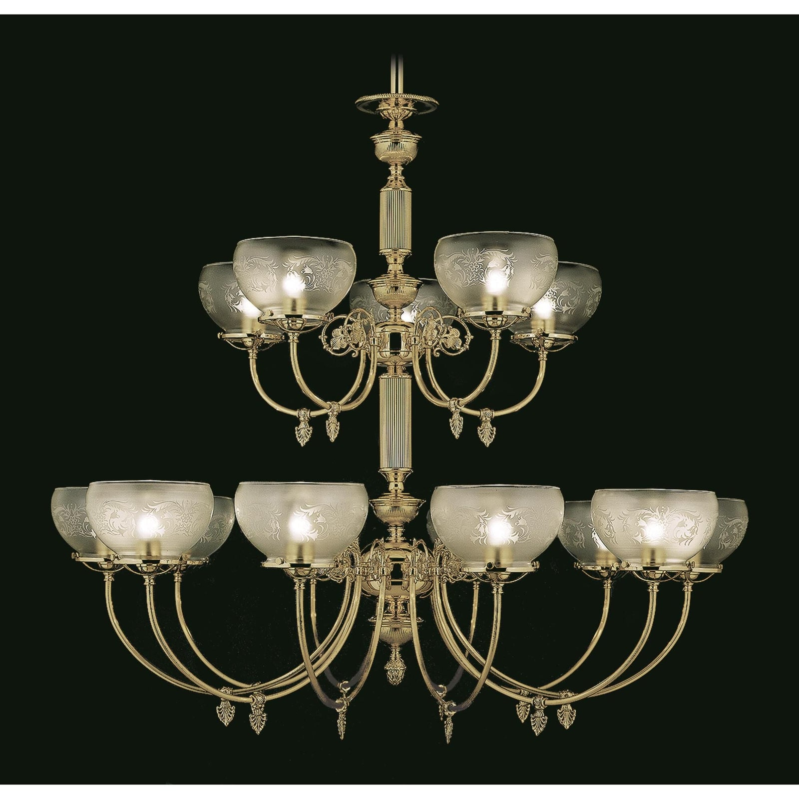 15-Light 44 in. Chandelier - Zinnia Vale for dining room view 1
