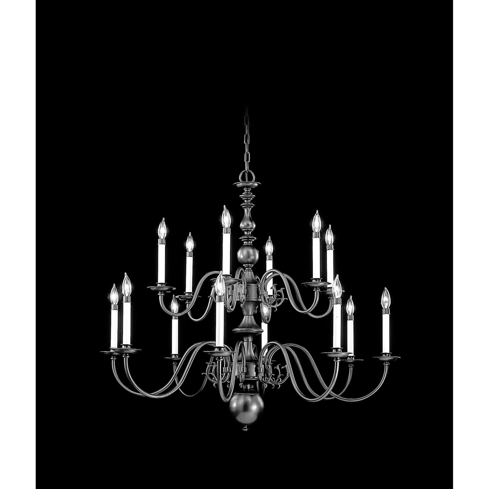 Candle chandelier - Milan Crest for dining room view 1