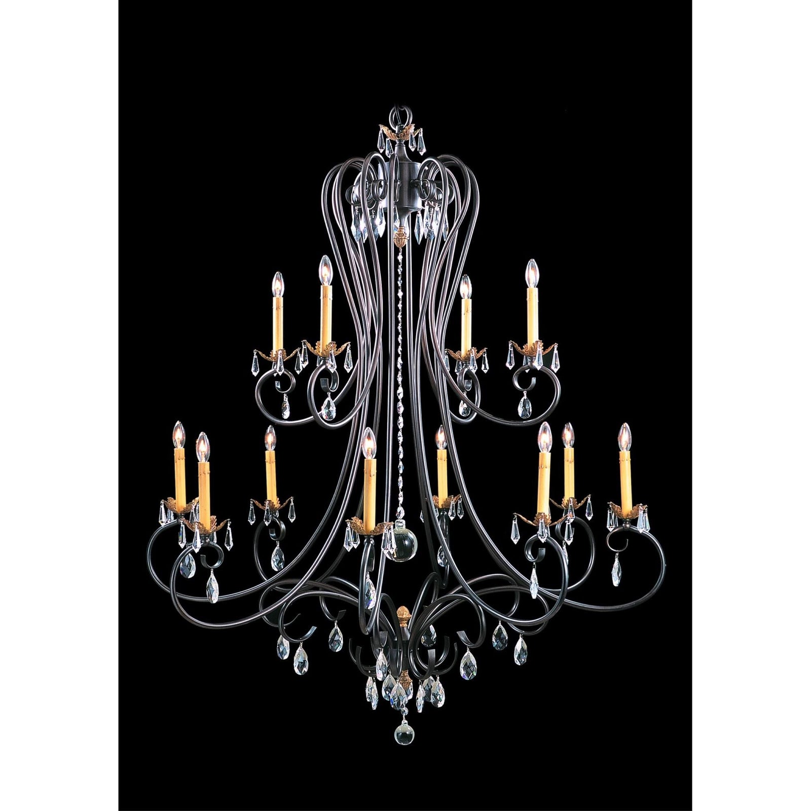 Candle chandelier - Indra Crest for dining room view 1