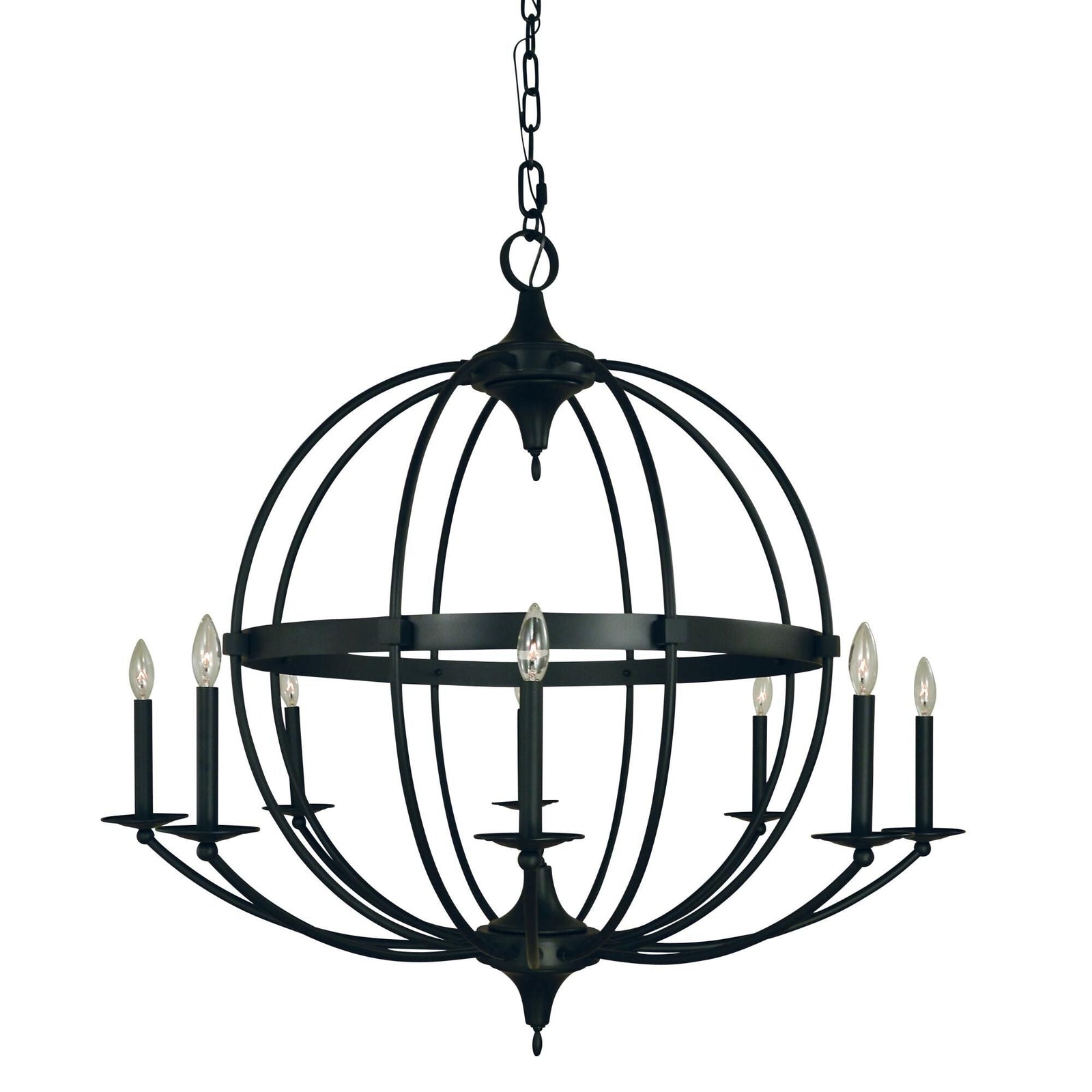 Candle chandelier - Kora Bloom for dining room view 1