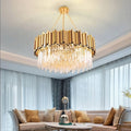 Clear Crystal Round chandelier - Nova House for dining room view 1